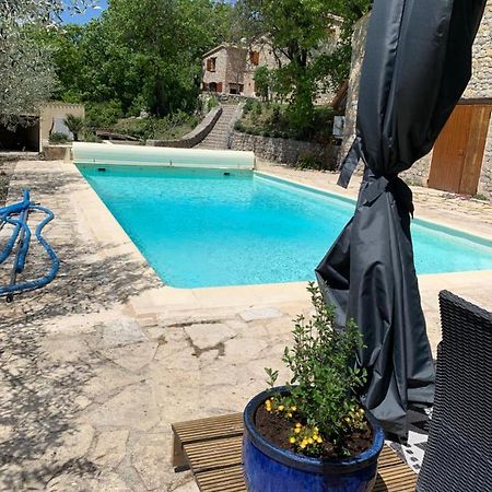 FONT NOUVELLE maison de charme Drôme Provençale, 6 ou 10 personnes avec piscine Plaisians Extérieur photo