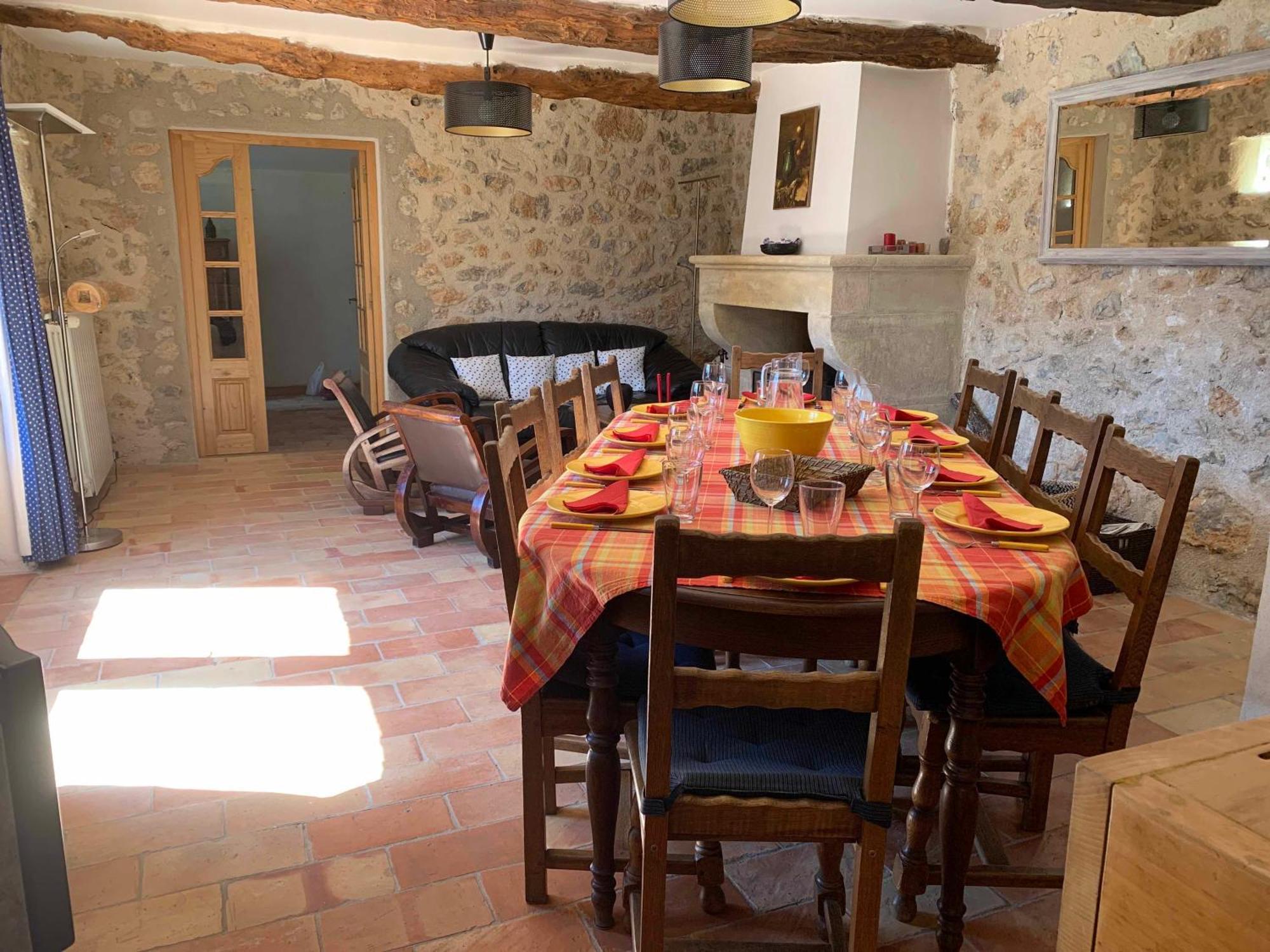 FONT NOUVELLE maison de charme Drôme Provençale, 6 ou 10 personnes avec piscine Plaisians Extérieur photo